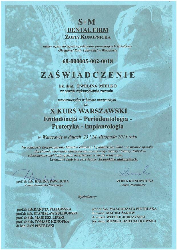 Ewelina Czernilewska Dyplom