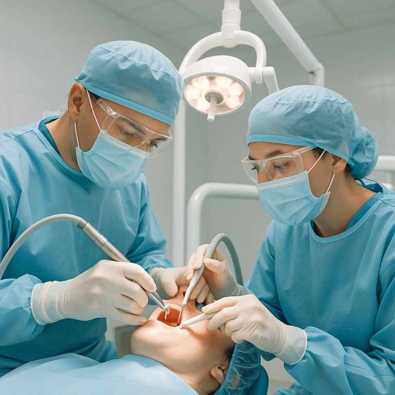 zabieg kortykotomii stomatolog Kraków Implantis