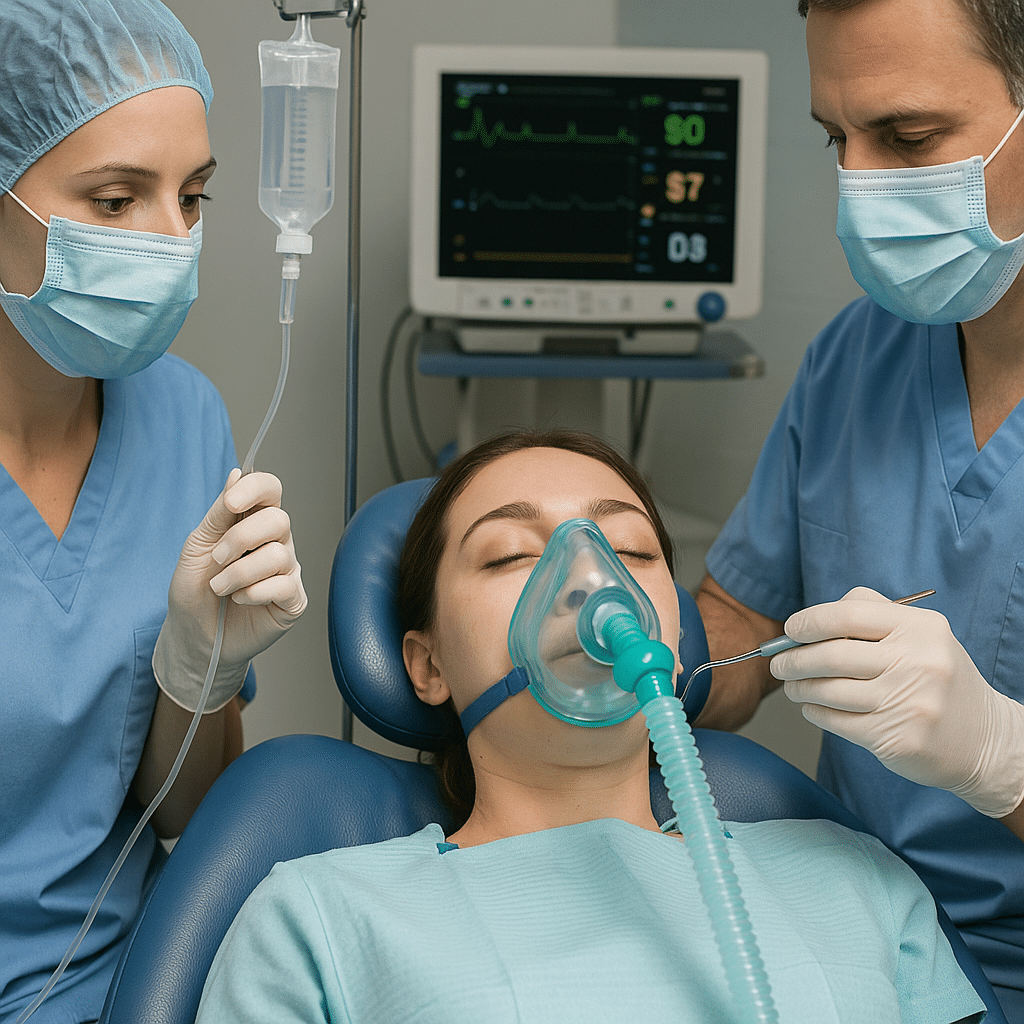 znieczulenie gazem u stomatologa dentysty